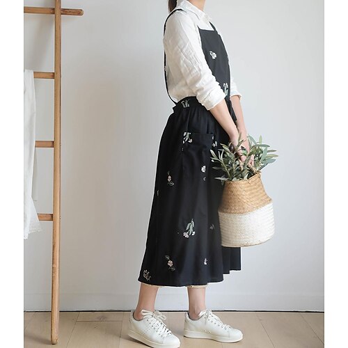 Cotton Bib Kitchen Apron,Long Ties Adjustable Neck Strap - Unisex BBQ Cooking Drawing Crafting Aprons for Women Chef
Cotton Bib Kitchen Apron,Long Ties Adjustable Neck Strap - Unisex BBQ Cooking Drawing Crafting Aprons for Women Chef