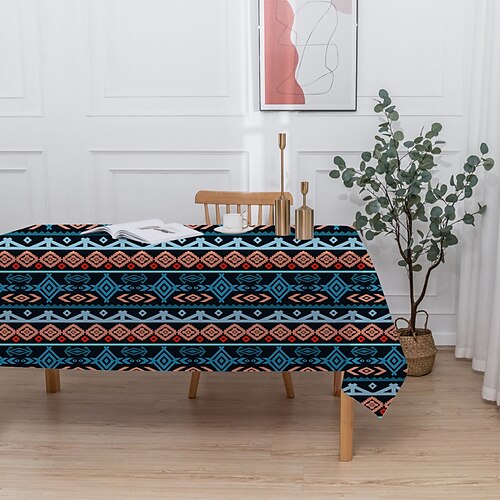 Bohemia Style Table Cloth,Rectangle Farmhouse Tablecloth Water Resistant Dust Proof Soft and Wrinkle Resistant Decorative Fabric Table Cover for Kitchen
Bohemia Style Table Cloth,Rectangle Farmhouse Tablecloth Water Resistant Dust Proof Soft and Wrinkle Resistant Decorative Fabric Table Cover for Kitchen