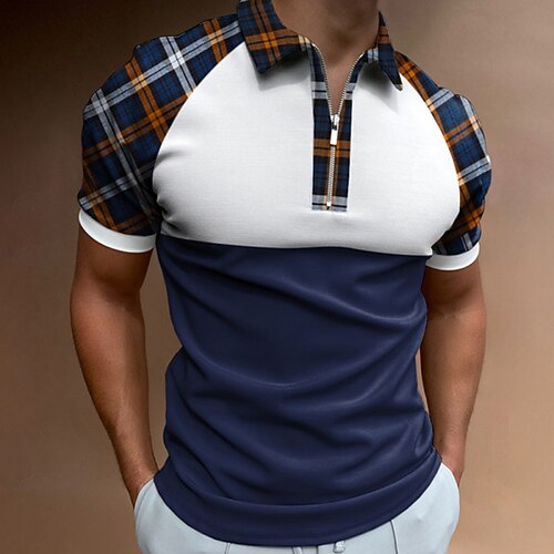 Hombre Polo Camiseta de golf Negocio Casual Cremallera de un cuarto Manga Corta Moda Casual Plaid Bloque de color Cremallera Verano Primavera Ajuste regular Azul Piscina Verde Oscuro Verde Trébol Polo
Hombre Polo Camiseta de golf Negocio Casual Cremallera de un cuarto Manga Corta Moda Casual Plaid Bloque de color Cremallera Verano Primavera Ajuste regular Azul Piscina Verde Oscuro Verde Trébol Polo