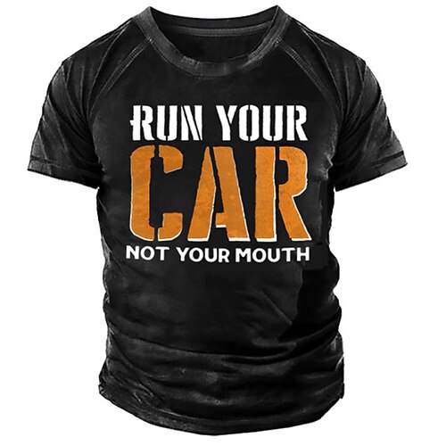 Men's T shirt 3D Print Graphic Letter Crew Neck Casual Daily Print Short Sleeve Tops Fashion Vintage Designer Big and Tall Black / Summer
Men's T shirt 3D Print Graphic Letter Crew Neck Casual Daily Print Short Sleeve Tops Fashion Vintage Designer Big and Tall Black / Summer