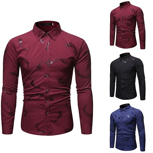Homens Camisa Social Saia Pena Aberto para a Lateral Vinho Azul Marinha Preto Ao ar livre Rua Manga Longa Botão para baixo Bronzeando Roupa Moda Roupa de rua Legal Casual / Verão / Primavera / Verão
Homens Camisa Social Saia Pena Aberto para a Lateral Vinho Azul Marinha Preto Ao ar livre Rua Manga Longa Botão para baixo Bronzeando Roupa Moda Roupa de rua Legal Casual / Verão / Primavera / Verão