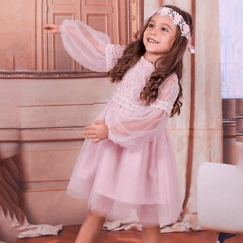 Kids Girls' Dress Solid Colored A Line Dress Midi Dress Daily Ruched Long Sleeve Cute Dress 3-12 Years Spring Pink White
Kids Girls' Dress Solid Colored A Line Dress Midi Dress Daily Ruched Long Sleeve Cute Dress 3-12 Years Spring Pink White