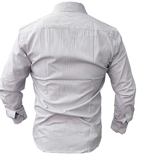 Men's Shirt Other Prints Striped Classic Collar Wedding Casual collared shirts Long Sleeve Tops Designer Blue Purple Light gray
Men's Shirt Other Prints Striped Classic Collar Wedding Casual collared shirts Long Sleeve Tops Designer Blue Purple Light gray