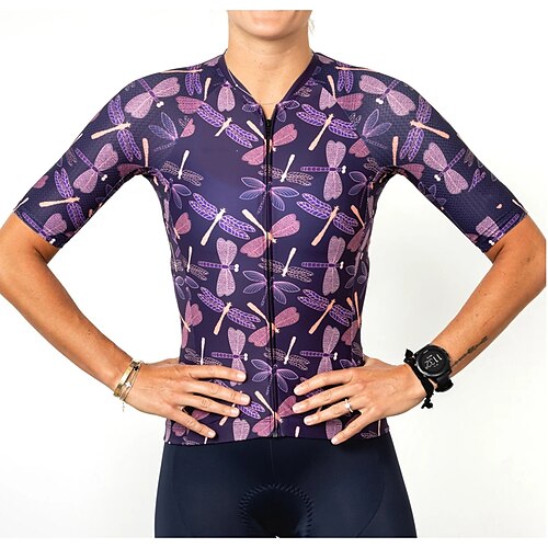 21Grams Women's Short Sleeve Cycling Jersey Animal Bike Top Mountain Bike MTB Road Bike Cycling Purple Spandex Polyester Breathable Quick Dry Moisture Wicking Sports Clothing Apparel / Athleisure
21Grams Women's Short Sleeve Cycling Jersey Animal Bike Top Mountain Bike MTB Road Bike Cycling Purple Spandex Polyester Breathable Quick Dry Moisture Wicking Sports Clothing Apparel / Athleisure