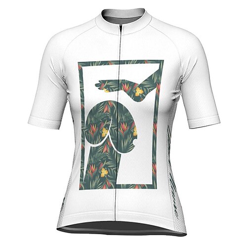 21Grams Women's Cycling Jersey Short Sleeve Bike Top with 3 Rear Pockets Mountain Bike MTB Road Bike Cycling Breathable Quick Dry Moisture Wicking Reflective Strips White Graphic Polyester Spandex
21Grams Women's Cycling Jersey Short Sleeve Bike Top with 3 Rear Pockets Mountain Bike MTB Road Bike Cycling Breathable Quick Dry Moisture Wicking Reflective Strips White Graphic Polyester Spandex