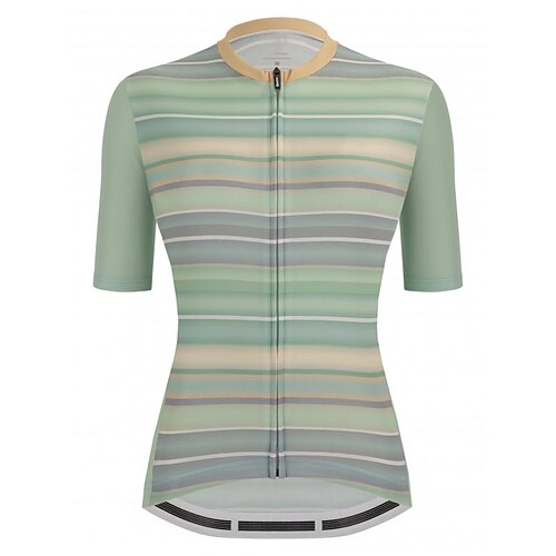 21Grams Women's Short Sleeve Cycling Jersey Summer Spandex Green Stripes Bike Top Mountain Bike MTB Road Bike Cycling Quick Dry Moisture Wicking Sports Clothing Apparel / Athleisure
21Grams Women's Short Sleeve Cycling Jersey Summer Spandex Green Stripes Bike Top Mountain Bike MTB Road Bike Cycling Quick Dry Moisture Wicking Sports Clothing Apparel / Athleisure