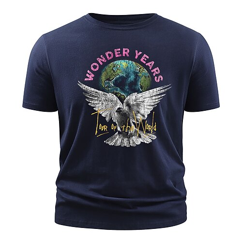 Men's T shirt Hot Stamping Letter Round Neck Casual Daily Print Short Sleeve Tops Simple Basic Blue Black Gray
Men's T shirt Hot Stamping Letter Round Neck Casual Daily Print Short Sleeve Tops Simple Basic Blue Black Gray