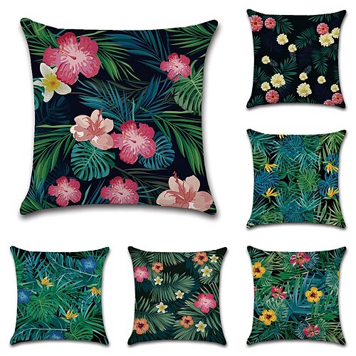 Tropical Double Side Cushion Cover 6PC Soft Decorative Square Throw Pillow Cover Cushion Case Pillowcase for Sofa Bedroom Superior Quality Machine Washable
Tropical Double Side Cushion Cover 6PC Soft Decorative Square Throw Pillow Cover Cushion Case Pillowcase for Sofa Bedroom Superior Quality Machine Washable