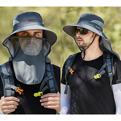 Men's Women's Sun Hat Fishing Hat Hiking Hat Boonie hat Wide Brim with Face Cover Neck Flap Summer Outdoor UV Sun Protection Sunscreen UV Protection Breathable Hat Mesh Back two-tone purple
Men's Women's Sun Hat Fishing Hat Hiking Hat Boonie hat Wide Brim with Face Cover Neck Flap Summer Outdoor UV Sun Protection Sunscreen UV Protection Breathable Hat Mesh Back two-tone purple