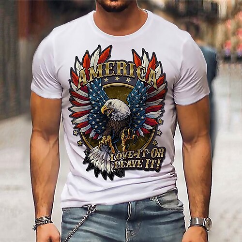 Men's Unisex T shirt Hot Stamping Graphic Prints Eagle Crew Neck Street Daily Print Short Sleeve Tops Casual Designer Big and Tall Sports White
Men's Unisex T shirt Hot Stamping Graphic Prints Eagle Crew Neck Street Daily Print Short Sleeve Tops Casual Designer Big and Tall Sports White