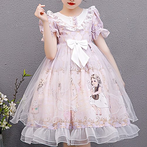 Kids Little Girls' Dress Cartoon Tulle Dress Daily Holiday Mesh Purple Midi Short Sleeve Princess Sweet Dresses Children's Day Spring Summer Loose 1 PC 3-12 Years
Kids Little Girls' Dress Cartoon Tulle Dress Daily Holiday Mesh Purple Midi Short Sleeve Princess Sweet Dresses Children's Day Spring Summer Loose 1 PC 3-12 Years