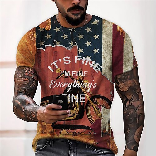 Men's Unisex T shirt 3D Print Graphic Prints Motorcycle Crew Neck Street Daily Print Short Sleeve Tops Casual Designer Big and Tall Sports Red
Men's Unisex T shirt 3D Print Graphic Prints Motorcycle Crew Neck Street Daily Print Short Sleeve Tops Casual Designer Big and Tall Sports Red