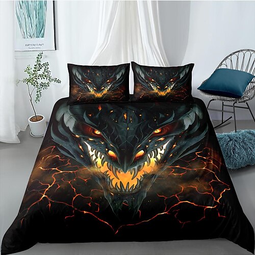 Dragon Duvet Cover Set Quilt Bedding Sets Comforter Cover,Queen/King Size/Twin/Single/(Include 1 Duvet Cover, 1 Or 2 Pillowcases Shams),3D Prnted
Dragon Duvet Cover Set Quilt Bedding Sets Comforter Cover,Queen/King Size/Twin/Single/(Include 1 Duvet Cover, 1 Or 2 Pillowcases Shams),3D Prnted