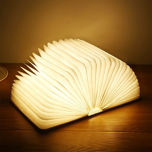 

светодиодный книжный ночник, портативный, 3 цвета, креативный, деревянный, 5 В, usb, перезаряжаемый, магнитный, складной, настольная лампа, украшение для дома