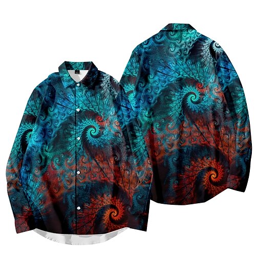 Men's Shirt 3D Print Abstract Collar Street Casual Long Sleeve Tops Fashion Vintage Classic Blue
Men's Shirt 3D Print Abstract Collar Street Casual Long Sleeve Tops Fashion Vintage Classic Blue