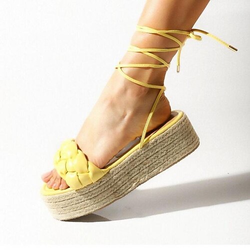 Women's Sandals Plus Size High Heel Round Toe Minimalism Daily Work Walking Shoes Synthetics Lace-up Spring Summer Solid Colored Camel White Yellow
Women's Sandals Plus Size High Heel Round Toe Minimalism Daily Work Walking Shoes Synthetics Lace-up Spring Summer Solid Colored Camel White Yellow