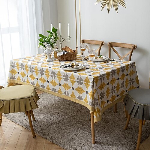 Rectangle Tablecloth Farmhouse Table Cloth Table Cover Home Kitchen Table Decor Patio Outdoor Wedding Restrant Dining, Buffet Parties and Camping
Rectangle Tablecloth Farmhouse Table Cloth Table Cover Home Kitchen Table Decor Patio Outdoor Wedding Restrant Dining, Buffet Parties and Camping