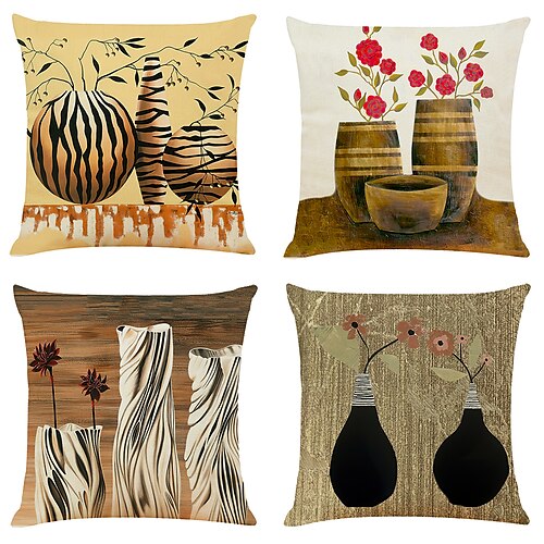 African Style Double Side Cushion Cover 4PCS Soft Decorative Square Throw Pillow Cover Cushion Case Pillowcase for Sofa Bedroom 45 x 45 cm (18 x 18 Inch) Superior Quality Machine Washable
African Style Double Side Cushion Cover 4PCS Soft Decorative Square Throw Pillow Cover Cushion Case Pillowcase for Sofa Bedroom 45 x 45 cm (18 x 18 Inch) Superior Quality Machine Washable