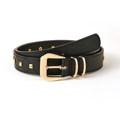 Women's PU Buckle Belt PU Leather Metal Bucke Geometric Casual Classic Party Wedding Black
Women's PU Buckle Belt PU Leather Metal Bucke Geometric Casual Classic Party Wedding Black