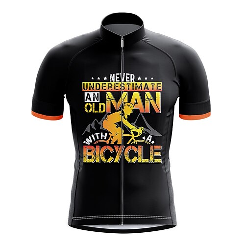 21Grams Men's Cycling Jersey Short Sleeve Bike Top with 3 Rear Pockets Mountain Bike MTB Road Bike Cycling Breathable Quick Dry Moisture Wicking Reflective Strips Black Graphic Polyester Spandex
21Grams Men's Cycling Jersey Short Sleeve Bike Top with 3 Rear Pockets Mountain Bike MTB Road Bike Cycling Breathable Quick Dry Moisture Wicking Reflective Strips Black Graphic Polyester Spandex