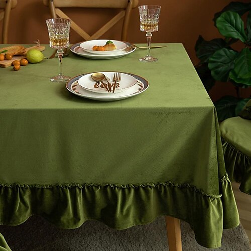 Rectangle Tablecloth Farmhouse Table Cloth Green Burnt Orange Table Cover with Ruffle Patio Outdoor Wedding Restrant Dining, Buffet Parties and Camping
Rectangle Tablecloth Farmhouse Table Cloth Green Burnt Orange Table Cover with Ruffle Patio Outdoor Wedding Restrant Dining, Buffet Parties and Camping