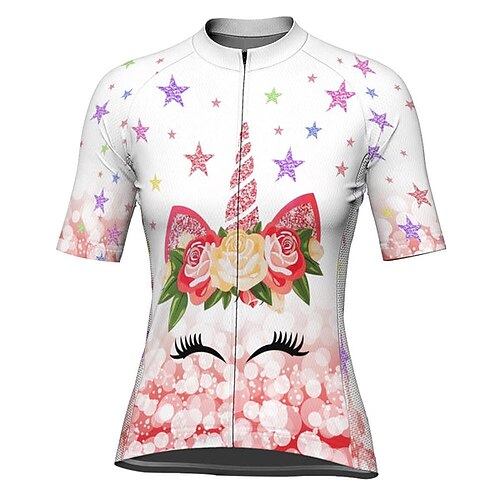 21Grams Women's Short Sleeve Cycling Jersey Unicorn Bike Top Mountain Bike MTB Road Bike Cycling Rosy Pink Spandex Polyester Breathable Quick Dry Moisture Wicking Sports Clothing Apparel
21Grams Women's Short Sleeve Cycling Jersey Unicorn Bike Top Mountain Bike MTB Road Bike Cycling Rosy Pink Spandex Polyester Breathable Quick Dry Moisture Wicking Sports Clothing Apparel