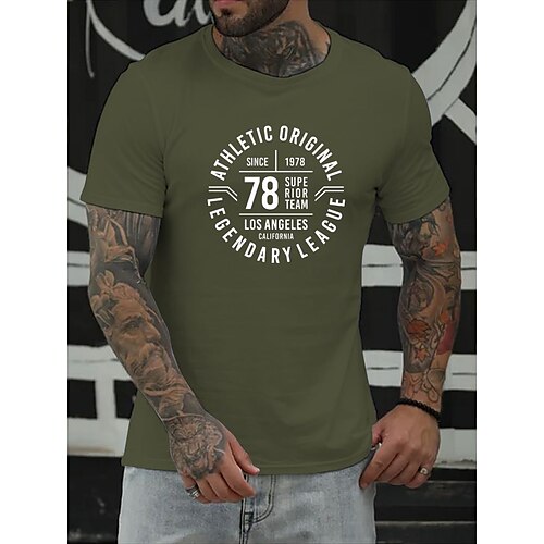 Men's T shirt Hot Stamping Circle Round Neck Casual Daily Print Short Sleeve Tops Simple Basic Blue Black Gray
Men's T shirt Hot Stamping Circle Round Neck Casual Daily Print Short Sleeve Tops Simple Basic Blue Black Gray