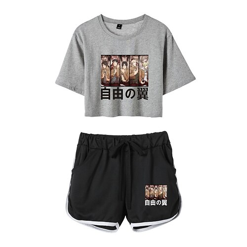 Inspired by Attack on Titan Wings of Freedom Outfits Crop Top 100% Polyester Anime Harajuku Graphic Shorts For Women's
Inspired by Attack on Titan Wings of Freedom Outfits Crop Top 100% Polyester Anime Harajuku Graphic Shorts For Women's