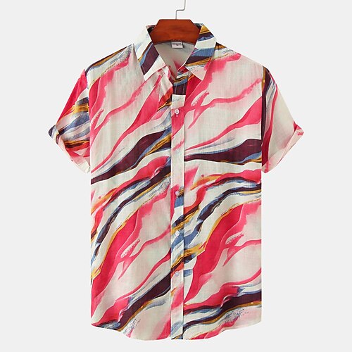 Men's Shirt Other Prints Geometry Plus Size Turndown Holiday Print Short Sleeve Tops 2pcs Beach Red / White
Men's Shirt Other Prints Geometry Plus Size Turndown Holiday Print Short Sleeve Tops 2pcs Beach Red / White