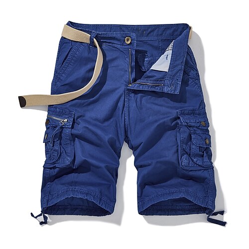 Men's Cargo Pants Shorts Pants Multi Pocket Solid Color Breathable Soft Knee Length Casual Daily 100% Cotton Cargo Shorts Casual Black Blue Micro-elastic / Spring / Summer
Men's Cargo Pants Shorts Pants Multi Pocket Solid Color Breathable Soft Knee Length Casual Daily 100% Cotton Cargo Shorts Casual Black Blue Micro-elastic / Spring / Summer