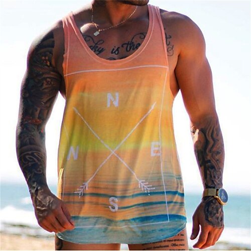 Men's Tank Top Vest 3D Print Scenery Graphic Prints Crew Neck Daily Sports Print Sleeveless Tops Classic Designer Hawaiian Big and Tall Orange
Men's Tank Top Vest 3D Print Scenery Graphic Prints Crew Neck Daily Sports Print Sleeveless Tops Classic Designer Hawaiian Big and Tall Orange