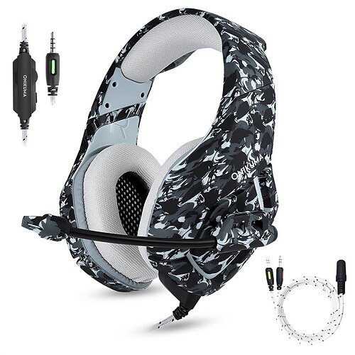 ONIKUMA K1B Gaming Headset for PC New Xbox One PSP Gamer Headphones with Mic Noise Cancelling for Laptop Mac Smart Phones Nintendo Switch Surround Stereo Sound Volume Control
ONIKUMA K1B Gaming Headset for PC New Xbox One PSP Gamer Headphones with Mic Noise Cancelling for Laptop Mac Smart Phones Nintendo Switch Surround Stereo Sound Volume Control