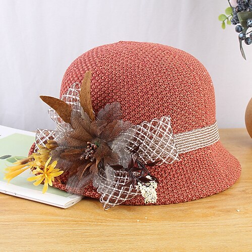 Vintage Style Elegant Acrylic / Cotton / Straw Kentucky Derby Hat / Hats with Appliques / Split Joint / Pure Color 1 PC Casual / Holiday Headpiece
Vintage Style Elegant Acrylic / Cotton / Straw Kentucky Derby Hat / Hats with Appliques / Split Joint / Pure Color 1 PC Casual / Holiday Headpiece