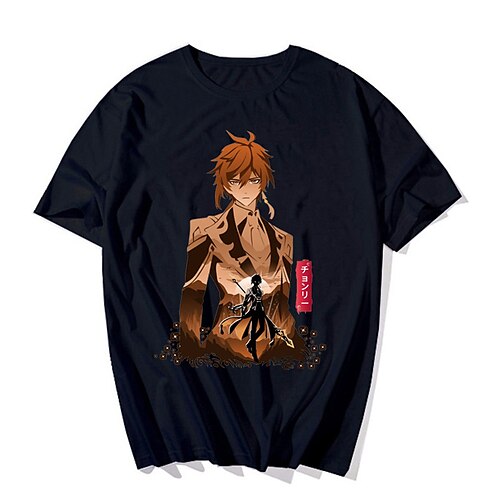 Inspired by Genshin Impact Zhongli T-shirt Cartoon 100% Polyester Anime Harajuku Graphic Kawaii T-shirt For Men's / Women's / Couple's
Inspired by Genshin Impact Zhongli T-shirt Cartoon 100% Polyester Anime Harajuku Graphic Kawaii T-shirt For Men's / Women's / Couple's