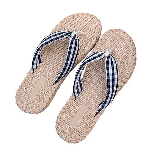 Women's Slippers Flip-Flops Flat Sandals Flat Heel Round Toe Open Toe Elegant Casual Daily PVC Loafer Spring Summer Striped Color Block Green Black Orange
Women's Slippers Flip-Flops Flat Sandals Flat Heel Round Toe Open Toe Elegant Casual Daily PVC Loafer Spring Summer Striped Color Block Green Black Orange