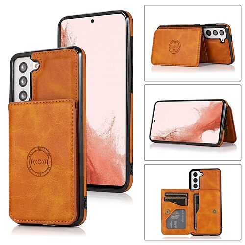 Phone Case For Samsung Galaxy Wallet Card S22 Ultra Plus S21 FE S20 A72 A52 A42 Note 10 with Stand Shockproof Card Holder Slots Solid Colored PU Leather
Phone Case For Samsung Galaxy Wallet Card S22 Ultra Plus S21 FE S20 A72 A52 A42 Note 10 with Stand Shockproof Card Holder Slots Solid Colored PU Leather