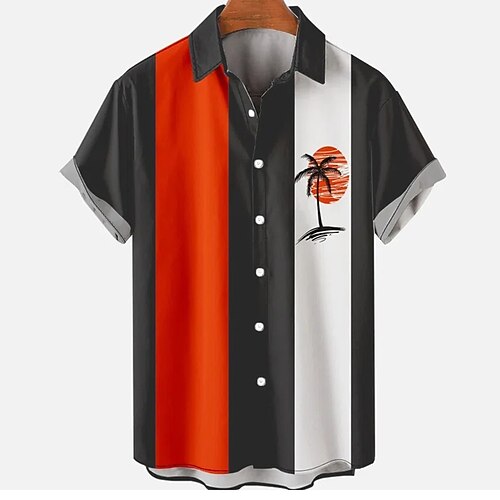 Men's Shirt Hot Stamping Striped Graphic Turndown Street Casual Button-Down Print Short Sleeve Tops Fashion Classic Comfortable Big and Tall Red
Men's Shirt Hot Stamping Striped Graphic Turndown Street Casual Button-Down Print Short Sleeve Tops Fashion Classic Comfortable Big and Tall Red