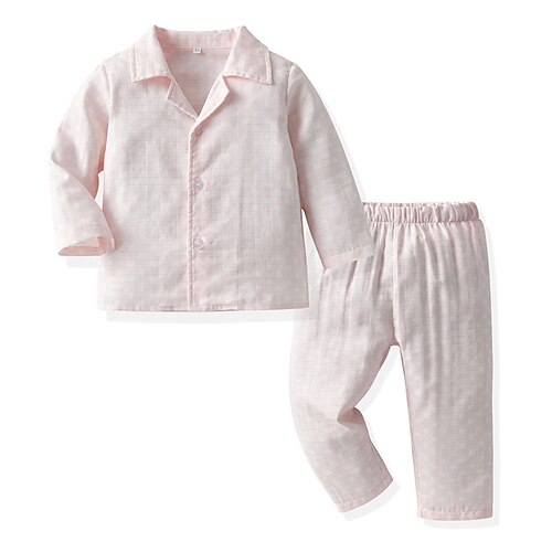 Kids Boys Shirt Pants Clothing Set 2 Pieces Long Sleeve Pink Yellow Light Blue Polka Dot Indoor Vacation Casual Daily Regular 2-6 Years
Kids Boys Shirt Pants Clothing Set 2 Pieces Long Sleeve Pink Yellow Light Blue Polka Dot Indoor Vacation Casual Daily Regular 2-6 Years