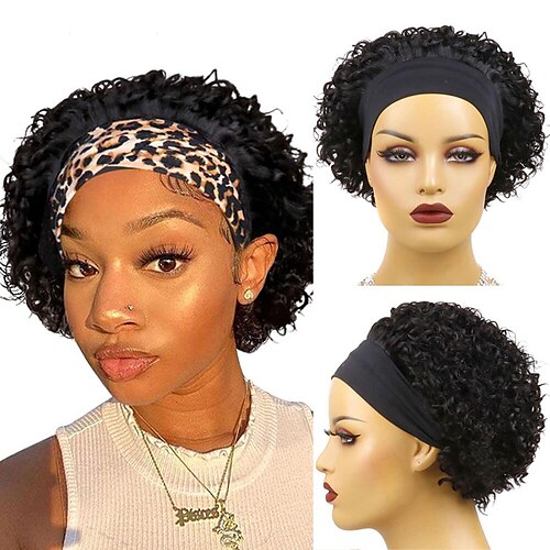 Short Headband Wigs Human Hair Brazilian Kinky Curly Human Hair Wigs Full Machine Headband Wigs For Women Curly Hair Wig
Short Headband Wigs Human Hair Brazilian Kinky Curly Human Hair Wigs Full Machine Headband Wigs For Women Curly Hair Wig