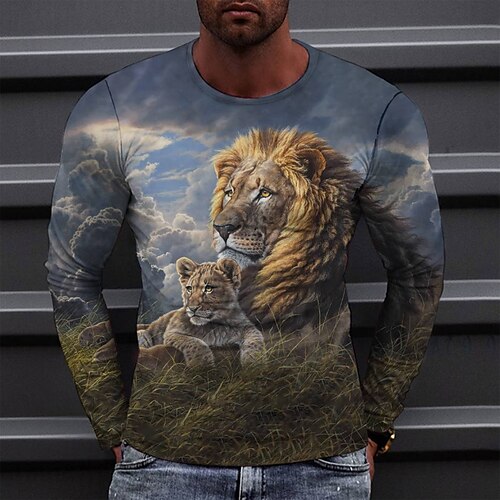 Men's Tee T shirt 3D Print Graphic Round Neck Casual Daily Print Long Sleeve Tops Fashion Designer Comfortable Big and Tall Orange
Men's Tee T shirt 3D Print Graphic Round Neck Casual Daily Print Long Sleeve Tops Fashion Designer Comfortable Big and Tall Orange