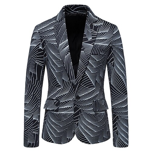 Men's Blazer Sport Jacket Sport Coat Warm Daily Wear Single Breasted Lapel Casual Daily Jacket Outerwear Print with Pockets Navy Blue White Black / Winter / Fall / Winter / Long Sleeve
Men's Blazer Sport Jacket Sport Coat Warm Daily Wear Single Breasted Lapel Casual Daily Jacket Outerwear Print with Pockets Navy Blue White Black / Winter / Fall / Winter / Long Sleeve