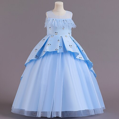 Kids Little Girls' Dress Flower Tulle Dress Party Mesh Blue Pink Maxi Short Sleeve Beautiful Cute Dresses Children's Day Fall Spring Slim 4-13 Years
Kids Little Girls' Dress Flower Tulle Dress Party Mesh Blue Pink Maxi Short Sleeve Beautiful Cute Dresses Children's Day Fall Spring Slim 4-13 Years