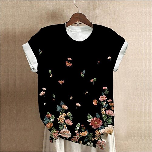 Women's Plus Size Tops T shirt Butterfly Animal Print Short Sleeve Crewneck Streetwear Daily Sports Cotton Spandex Jersey Spring Summer Black
Women's Plus Size Tops T shirt Butterfly Animal Print Short Sleeve Crewneck Streetwear Daily Sports Cotton Spandex Jersey Spring Summer Black