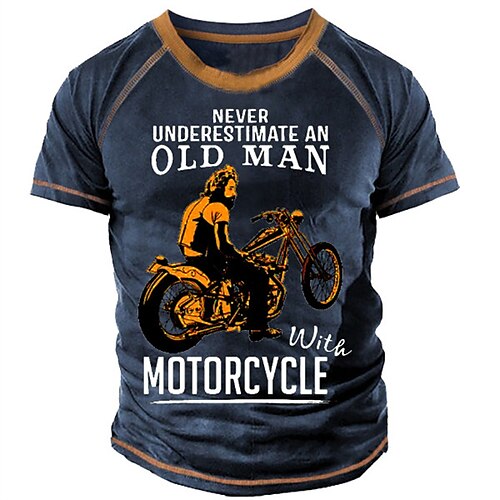 Homme T shirt Tee Graphic Lettre Moto Col Ras du Cou Bleu 3D effet Extérieur Casual Manches Courtes Imprimer Vêtement Tenue Rétro Vintage Mode Classique Confortable / Eté / Eté
Homme T shirt Tee Graphic Lettre Moto Col Ras du Cou Bleu 3D effet Extérieur Casual Manches Courtes Imprimer Vêtement Tenue Rétro Vintage Mode Classique Confortable / Eté / Eté