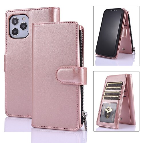 Phone Case For Apple Wallet Card iPhone 12 Pro Max 11 SE 2020 X XR XS Max 8 7 Plus Zipper Shockproof Card Holder Slots Solid Colored PU Leather
Phone Case For Apple Wallet Card iPhone 12 Pro Max 11 SE 2020 X XR XS Max 8 7 Plus Zipper Shockproof Card Holder Slots Solid Colored PU Leather
