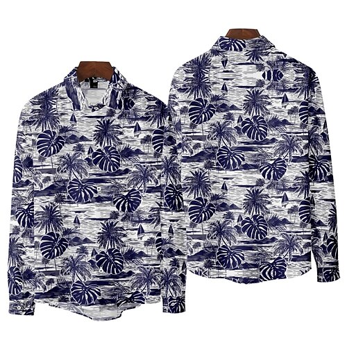 Men's Shirt 3D Print Leaves Collar Street Casual Long Sleeve Tops Fashion Vintage Classic Light Purple
Men's Shirt 3D Print Leaves Collar Street Casual Long Sleeve Tops Fashion Vintage Classic Light Purple