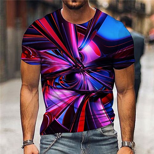 Men's Unisex T shirt 3D Print Abstract Graphic Prints Crew Neck Street Daily Print Short Sleeve Tops Casual Designer Big and Tall Sports Purple
Men's Unisex T shirt 3D Print Abstract Graphic Prints Crew Neck Street Daily Print Short Sleeve Tops Casual Designer Big and Tall Sports Purple