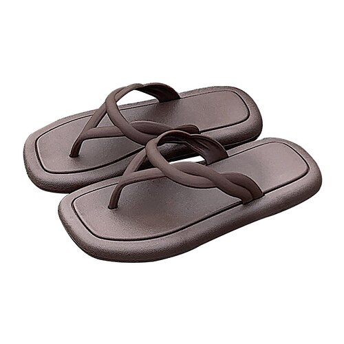 Women's Flip-Flops Flat Sandals Flat Heel Round Toe Open Toe Elegant Casual Daily PVC Loafer Spring Summer Solid Colored Almond White Black
Women's Flip-Flops Flat Sandals Flat Heel Round Toe Open Toe Elegant Casual Daily PVC Loafer Spring Summer Solid Colored Almond White Black