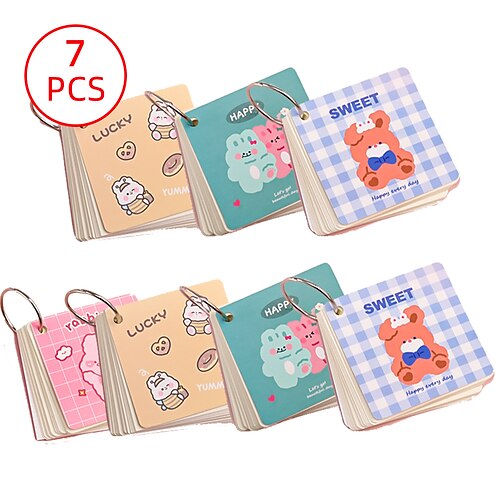 7 pcs Note Pads 2.762.76 inch Colorful Paper Non-Stick Kawaii Post It Notes for School Office Student
7 pcs Note Pads 2.762.76 inch Colorful Paper Non-Stick Kawaii Post It Notes for School Office Student