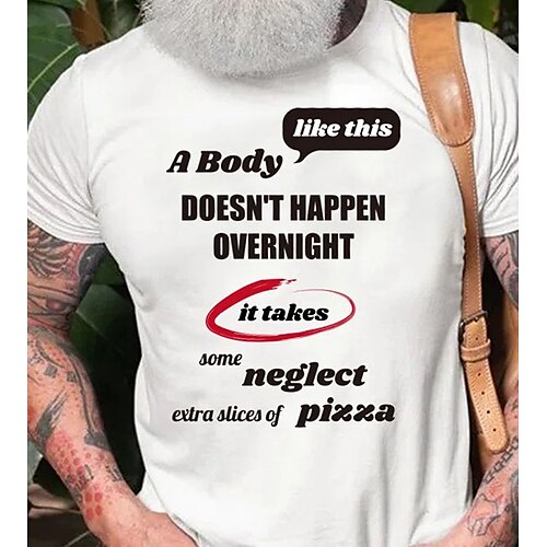 Men's T shirt Hot Stamping Graphic Letter Crew Neck Street Casual Print Short Sleeve Tops Basic Fashion Classic Comfortable White Black
Men's T shirt Hot Stamping Graphic Letter Crew Neck Street Casual Print Short Sleeve Tops Basic Fashion Classic Comfortable White Black